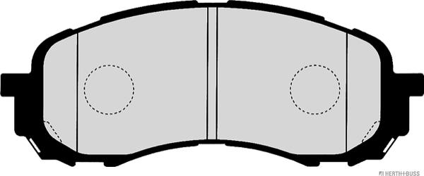 Herth+Buss Jakoparts J3607014 - Brake Pad Set, disc brake autospares.lv