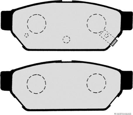 Herth+Buss Jakoparts J3615004 - Brake Pad Set, disc brake autospares.lv