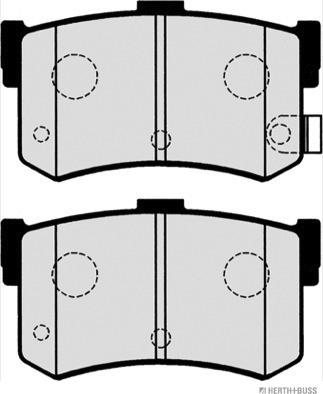 Herth+Buss Jakoparts J3610502 - Brake Pad Set, disc brake autospares.lv