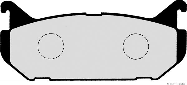 Herth+Buss Jakoparts J3613007 - Brake Pad Set, disc brake autospares.lv