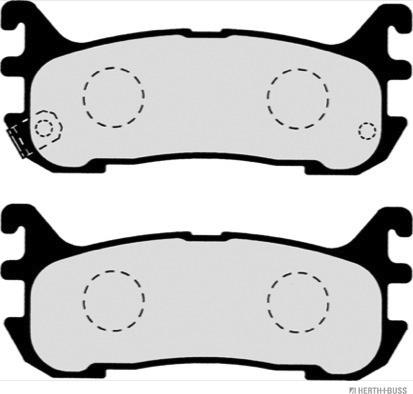 Herth+Buss Jakoparts J3613011 - Brake Pad Set, disc brake autospares.lv