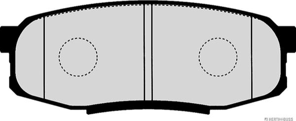 Herth+Buss Jakoparts J3612038 - Brake Pad Set, disc brake autospares.lv