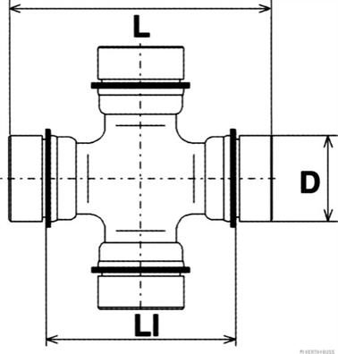 Herth+Buss Jakoparts J2929007 - Flexible disc, propshaft joint autospares.lv