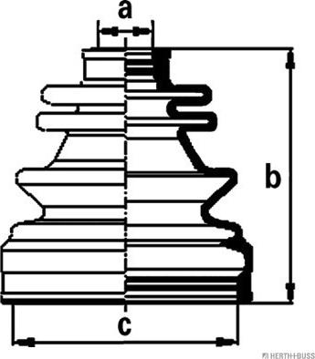Herth+Buss Jakoparts J2869000 - Bellow, drive shaft autospares.lv