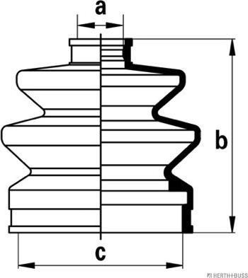 Herth+Buss Jakoparts J2864004 - Bellow, drive shaft autospares.lv