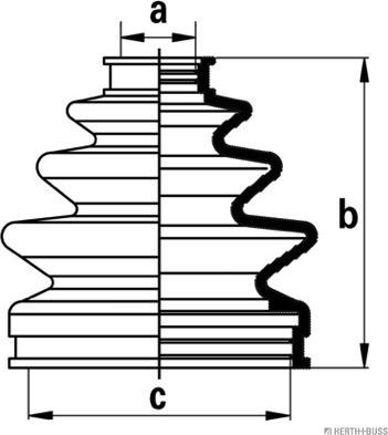 Herth+Buss Jakoparts J2864003 - Bellow, drive shaft autospares.lv