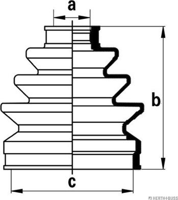 Herth+Buss Jakoparts J2864007 - Bellow, drive shaft autospares.lv