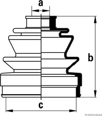 Herth+Buss Jakoparts J2864012 - Bellow, drive shaft autospares.lv