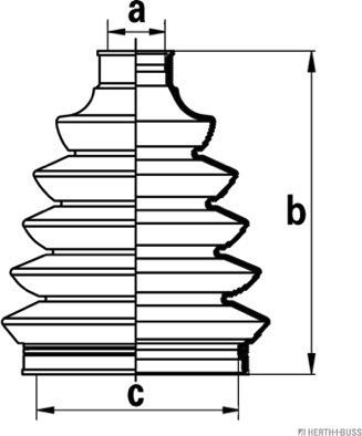 Herth+Buss Jakoparts J2864031 - Bellow, drive shaft autospares.lv