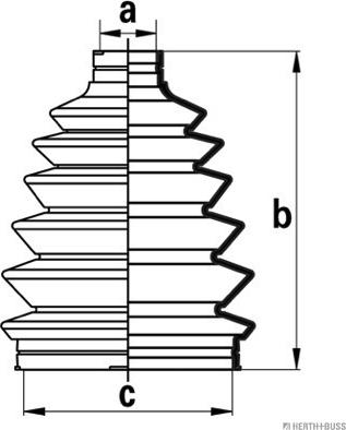 Herth+Buss Jakoparts J2864028 - Bellow, drive shaft autospares.lv