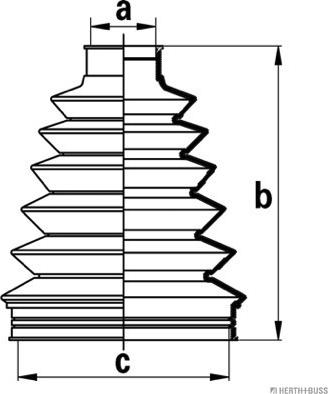 Herth+Buss Jakoparts J2864023 - Bellow, drive shaft autospares.lv