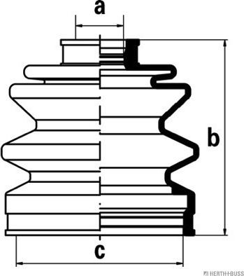 Herth+Buss Jakoparts J2865003 - Bellow, drive shaft autospares.lv