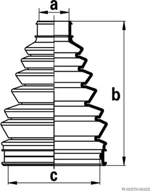 Herth+Buss Jakoparts J2865010 - Bellow, drive shaft autospares.lv