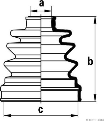 Herth+Buss Jakoparts J2865020 - Bellow, drive shaft autospares.lv