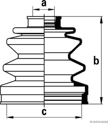 Herth+Buss Jakoparts J2860505 - Bellow, drive shaft autospares.lv