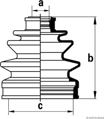 Herth+Buss Jakoparts J2860501 - Bellow, drive shaft autospares.lv