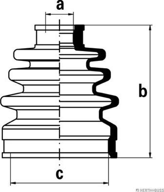 Herth+Buss Jakoparts J2860502 - Bellow, drive shaft autospares.lv