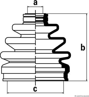 Herth+Buss Jakoparts J2860304 - Bellow, drive shaft autospares.lv