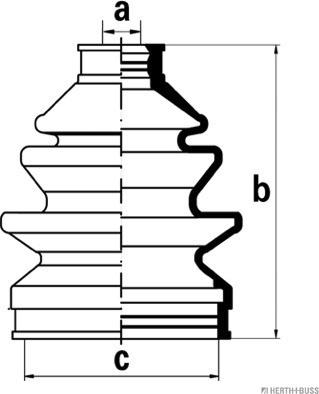 Herth+Buss Jakoparts J2860305 - Bellow, drive shaft autospares.lv