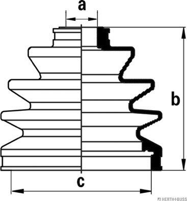 Herth+Buss Jakoparts J2861001 - Bellow, drive shaft autospares.lv