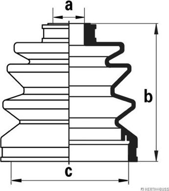 Herth+Buss Jakoparts J2861002 - Bellow, drive shaft autospares.lv