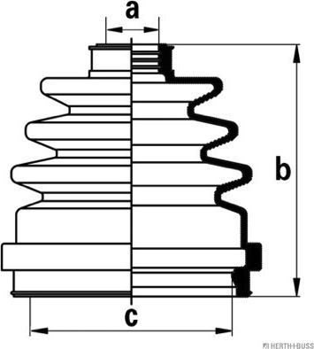 Herth+Buss Jakoparts J2861014 - Bellow, drive shaft autospares.lv