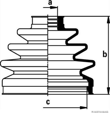 Herth+Buss Jakoparts J2861030 - Bellow, drive shaft autospares.lv