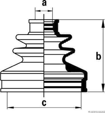 Herth+Buss Jakoparts J2861028 - Bellow, drive shaft autospares.lv