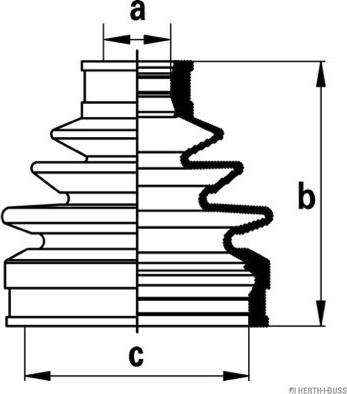 Herth+Buss Jakoparts J2868004 - Bellow, drive shaft autospares.lv