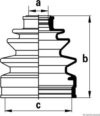 Herth+Buss Jakoparts J2868003 - Bellow, drive shaft autospares.lv