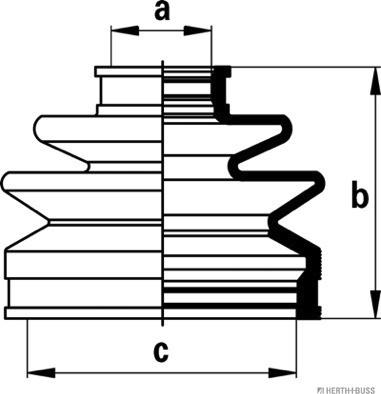 Herth+Buss Jakoparts J2863009 - Bellow, drive shaft autospares.lv