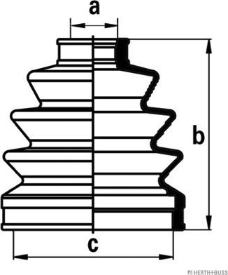 Herth+Buss Jakoparts J2863002 - Bellow, drive shaft autospares.lv