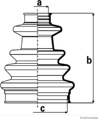 Herth+Buss Jakoparts J2863018 - Bellow, drive shaft autospares.lv