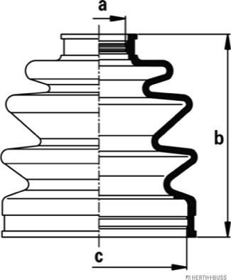 Herth+Buss Jakoparts J2863020 - Bellow, drive shaft autospares.lv