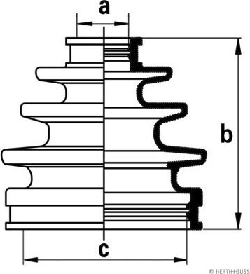 Herth+Buss Jakoparts J2862007 - Bellow, drive shaft autospares.lv