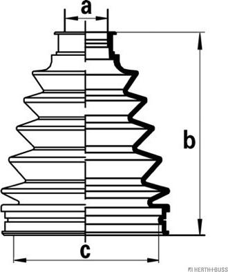 Herth+Buss Jakoparts J2862023 - Bellow, drive shaft autospares.lv
