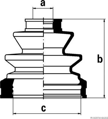 Herth+Buss Jakoparts J2862027 - Bellow, drive shaft autospares.lv