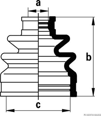 Herth+Buss Jakoparts J2880500 - Bellow, drive shaft autospares.lv