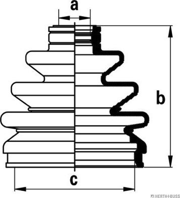 Herth+Buss Jakoparts J2867010 - Bellow, drive shaft autospares.lv
