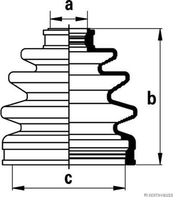 Herth+Buss Jakoparts J2867018 - Bellow, drive shaft autospares.lv