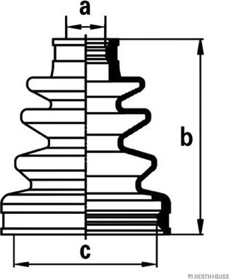 Herth+Buss Jakoparts J2884015 - Bellow, drive shaft autospares.lv