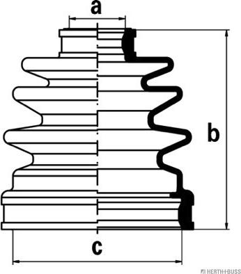 Herth+Buss Jakoparts J2884025 - Bellow, drive shaft autospares.lv