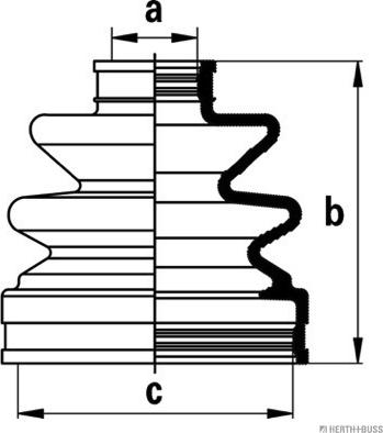 Herth+Buss Jakoparts J2885003 - Bellow, drive shaft autospares.lv