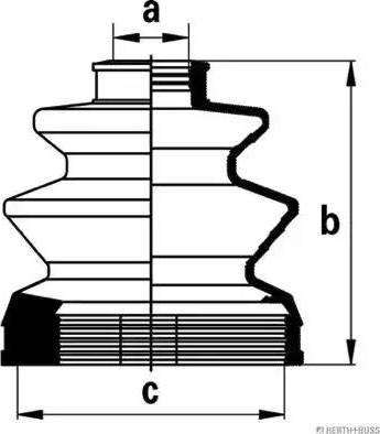 Herth+Buss Jakoparts J2885010 - Bellow, drive shaft autospares.lv