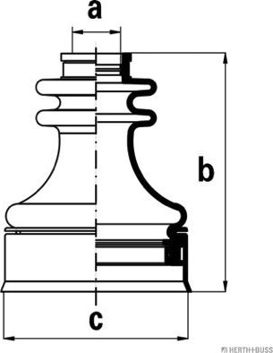 Herth+Buss Jakoparts J2885017 - Bellow, drive shaft autospares.lv