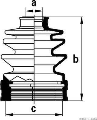 Herth+Buss Jakoparts J2886000 - Bellow, drive shaft autospares.lv