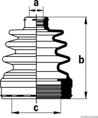 Herth+Buss Jakoparts J2880903 - Bellow, drive shaft autospares.lv