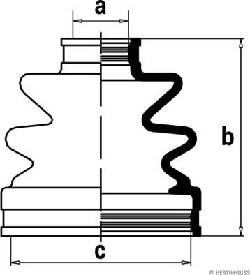 Herth+Buss Jakoparts J2880503 - Bellow, drive shaft autospares.lv