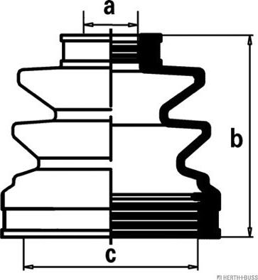 Herth+Buss Jakoparts J2880502 - Bellow, drive shaft autospares.lv