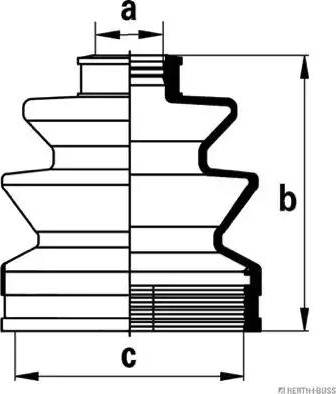 Herth+Buss Jakoparts J2880507 - Bellow, drive shaft autospares.lv